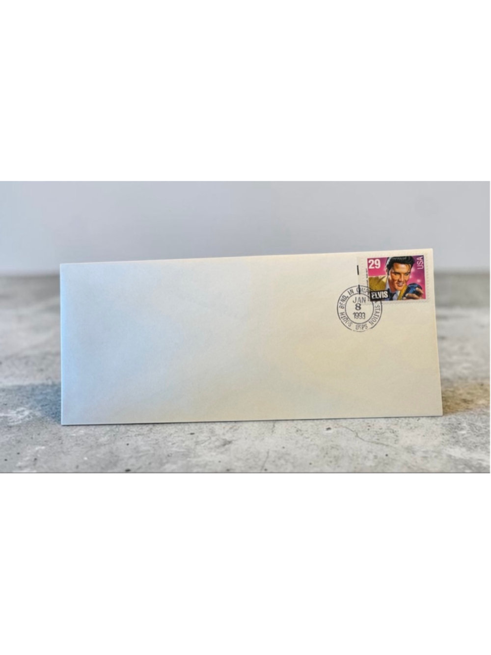 USPS Elvis 29 cent Stamp First Day Cancelled Long Envelope